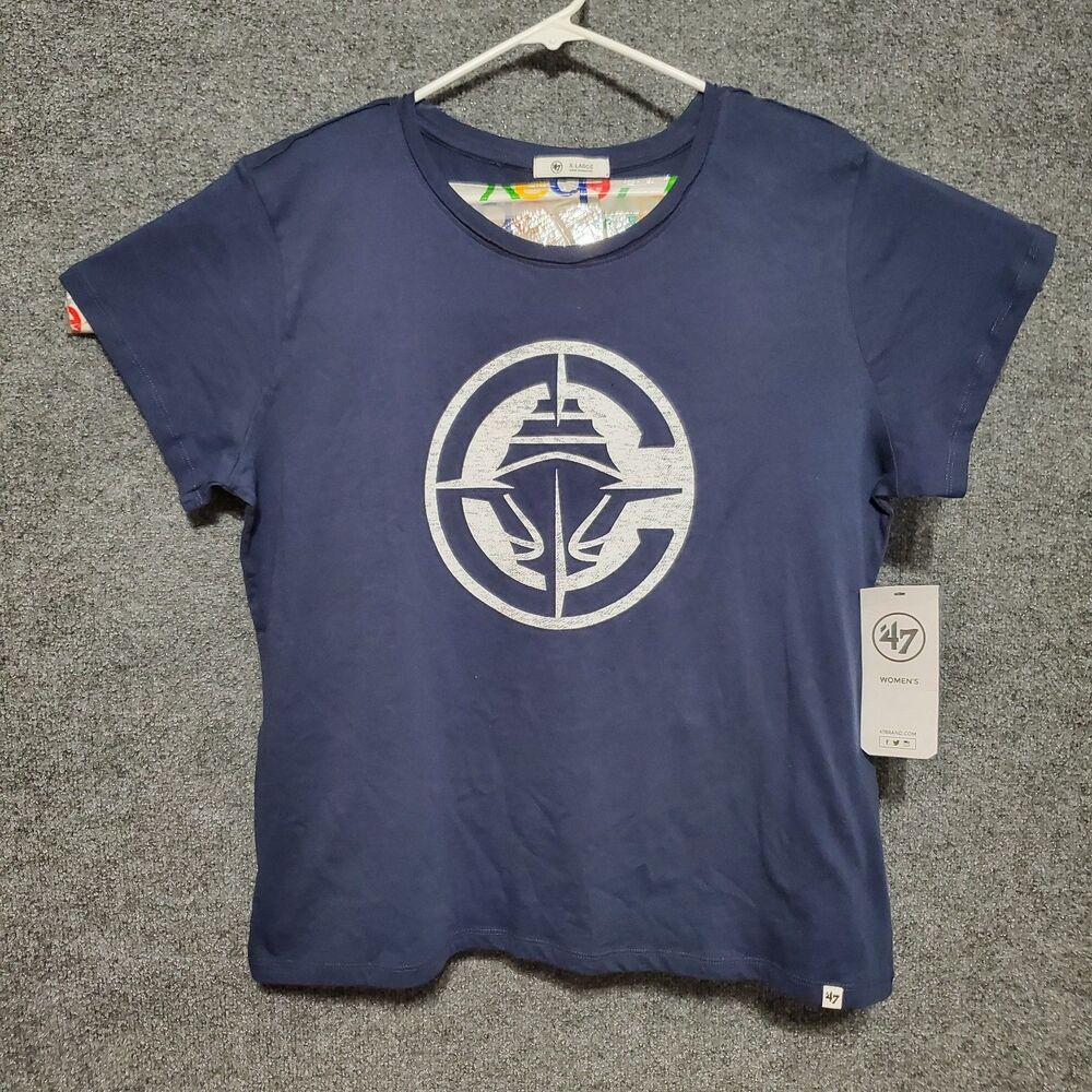 NBA Los Angeles Clippers Graphic Shirt Womens XL Atlas Blue Logo Tee Basketball